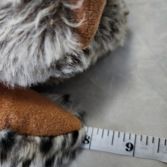 Adventure Planet 8" Leopard Print Owl Plush Stuffed Animal Realistic Soft Toy - Picture 11 of 11